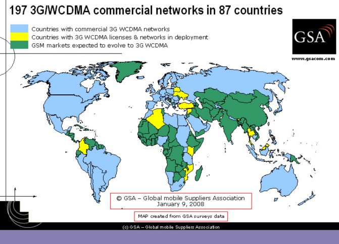 Hình 1 4 Các nước triển khai dịch vụ 3G Dịch vụ 3G ở Nhật Bản và Hàn Quốc 2