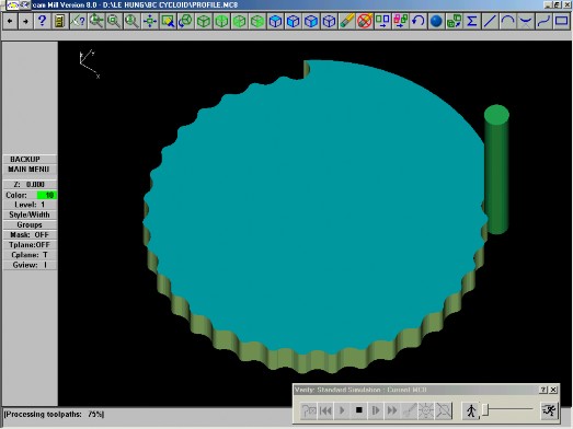 Ii Mô phỏng quá trình cắt Sau khi kiểm tra đường chạy dao đảm bảo được 7