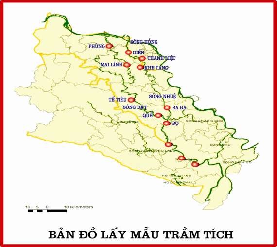 Hình 2 2 Bản đồ vị trí lấy mẫu trầm tích 2 2 Nội dung nghiên cứu Xây dựng 16