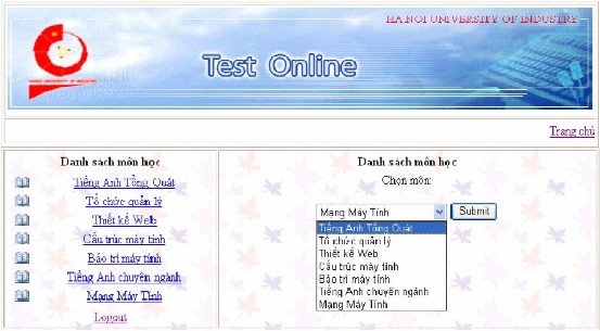Hình 5 13 Form xem điểm các thí sinh theo từng môn học Hình 5 14 Phân công giáo 12