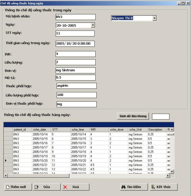 Hình 5 9 Chức năng nhập thông tin thuốc uống hàng ngày Chức năng này được sử 2