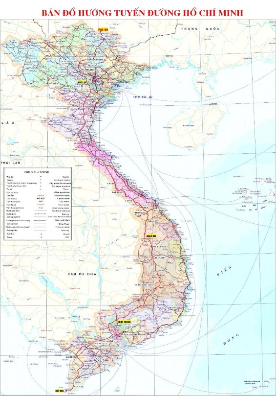 Hình 2 1 Bản đồ Quy hoạch hướng tuyến đường Hồ Chí Minh 2 1 3 Phạm vi 1