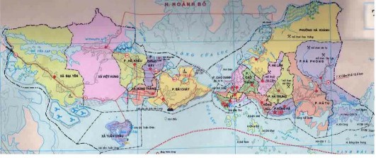 Hình 3 1 Bản đồ hành chính thành phố Hạ Long 3 1 1 2 Địa hành địa mạo 1