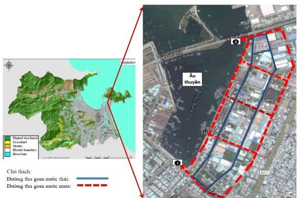Hình 19 Hiện trạng hệ thống thu gom nước mưa và nước thải tại KCN DVTS TQ 5
