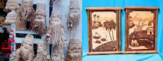 C Gốc rễ tre làm mỹ nghề d Tranh làm bằng Vàu Hình 3 4 Một số đồ lưu 2