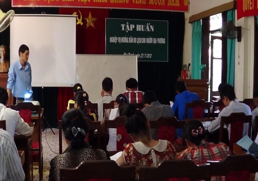 Hình 1 Đào tạo nghiệp vụ hướng dẫn du lịch cho nhân dân địa phương Hình 2 4