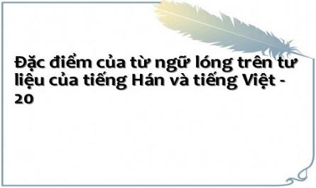 Đặc điểm của từ ngữ lóng trên tư liệu của tiếng Hán và tiếng Việt - 20