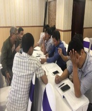 Hình ảnh khảo sát thực địa và thảo luận nhóm điều tra ở huyện Quảng 7