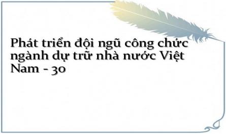 Phát triển đội ngũ công chức ngành dự trữ nhà nước Việt Nam - 30