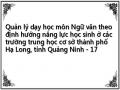 Quản lý dạy học môn Ngữ văn theo định hướng năng lực học sinh ở các trường trung học cơ sở thành phố Hạ Long, tỉnh Quảng Ninh - 17