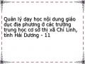 Quản lý dạy học nội dung giáo dục địa phương ở các trường trung học cơ sở thị xã Chí Linh, tỉnh Hải Dương - 11