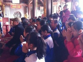 Học tập tại đền thờ Thầy giáo Chu Văn An thị xã Chí Linh tỉnh Hải Dương 5