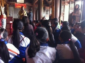 Học tập tại đền thờ Thầy giáo Chu Văn An thị xã Chí Linh tỉnh Hải Dương 6