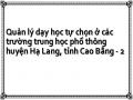 Quản lý dạy học tự chọn ở các trường trung học phổ thông huyện Hạ Lang, tỉnh Cao Bằng - 2