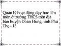Quản lý hoạt động dạy học liên môn ở trường THCS trên địa bàn huyện Đoan Hùng, tỉnh Phú Thọ - 13