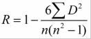 Trong công thức trên R là hệ số tương quan N là số biện pháp đề xuất D 2