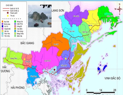 Hình 1 1 Sơ đồ vị trí thành phố Uông Bí b Đặc điểm địa chất địa 1