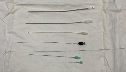 Hình 2 12 Dụng cụ chọc và tạo đường hầm dẫn lưu thận qua da Nguồn chụp 3