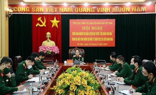 Hình 3 22 Hội nghị triển khai nhiệm vụ huấn luyện đội tuyển Đội quân 4