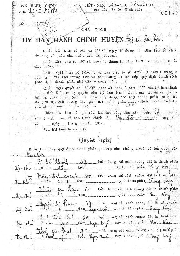 Cải cách ruộng đất tại Kiến An 1955 1957 16 1