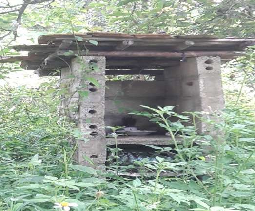 Bàn thờ thổ công ở bên ngoài ngôi nhà người Tày Nguồn Ảnh của tác giả 7