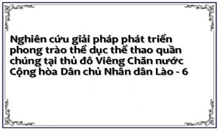 Nghiên cứu giải pháp phát triển phong trào thể dục thể thao quần chúng tại thủ đô Viêng Chăn nước Cộng hòa Dân chủ Nhân dân Lào - 6