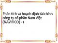 Phân tích và hoạch định tài chính công ty cổ phần Nam Việt (NAVIFICO) - 1