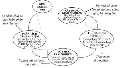 Hình 2 13 Chu trình phát triển năng lực GDĐL qua trải nghiệm thực tế dạy 2