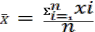 Trong đó X là trung bình cộng Xi là tổng điểm của khách thể nghiên cứu n là 1