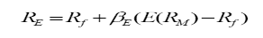 Trong đó Rf là lãi suất phi rủi ro E RM – Rf Đền bù rủi ro thị trường 1