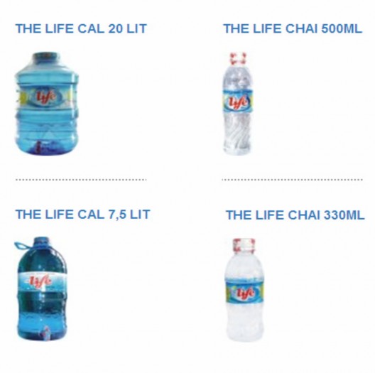 Hình 2 4 Hình ảnh một số loại nước khoáng thiên nhiên The life ❖ Nhãn hiệu 1
