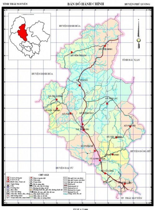 Hình 3 1 Bản đồ hành chính huyện Bình Gia Phú Lương là một huyện miền núi 1