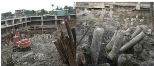 Hình 1 2 – Toàn cảnh sự cố các cọc ống bị nghiêng lệch và gãy Cao ốc 2