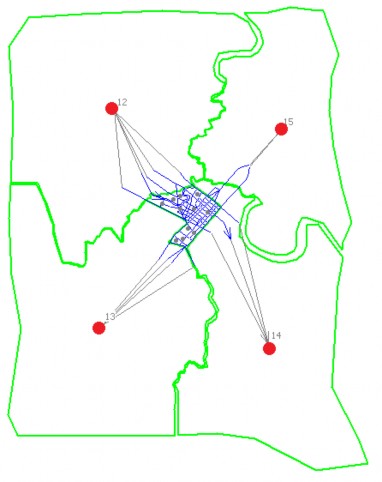 Hình 4 15 Xây dựng mạng lưới đường ngoại vùng đường kết nối b Xác 2