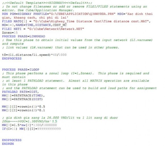 Thời gian đi lại Ma trận thời gian chi phí và quãng đường có mối liên hệ 4