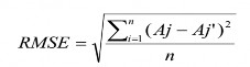 RMSE dùng để kiểm tra sai số giữa Aj ban đầu và Aj’ sau khi tính lặp trong mô 4