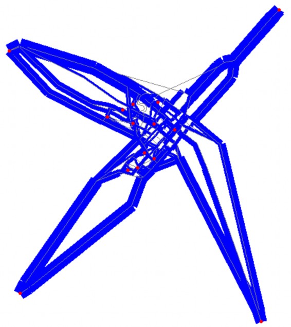 Dụng đi lại trong nội quận Lưu lượng PCU đi lại trong khu vực nghiên cứu 9