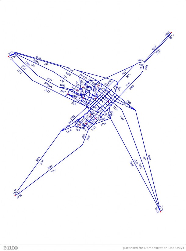 Hình 3 38 Lưu lượng PCU khu vực nghiên cứu Lưu lượng PCU khu vực nghiên cứu 1