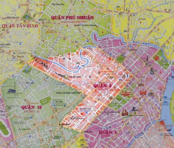 Hình 2 1 Vị trí và ranh giới Quận 3 Quận 3 là quận trung tâm của thành phố có 3