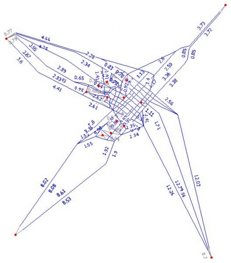 Hình 4 44 Thời gian đi lại không xét ảnh hưởng nút giao đèn tín hiệu trên 2