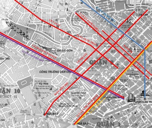 Hình 2 6 Định hướng mạng lưới giao thông Quận 3 Căn cứ Quy hoạch phát triển 1