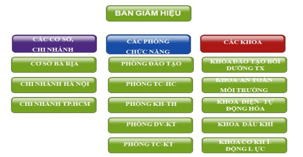 Hình II 1 1 Sơ đồ tổ chức của trường CĐ Nghề Dầu Khí Các loại hình đào 8