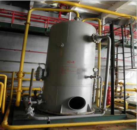 Hình I 2 23 Bình C4 trên giàn 2 5 5 Bình V100 Khí gaslift cao áp 8 9 at từ giàn MSP 4 8