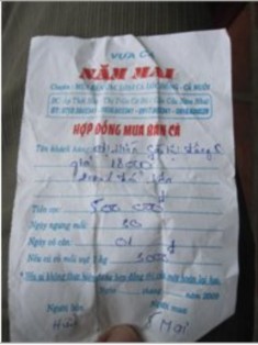 C Hợp đồng mua bán cá giữa chủ vựa với hộ nuôi cá lóc thương phẩm e Vận 3