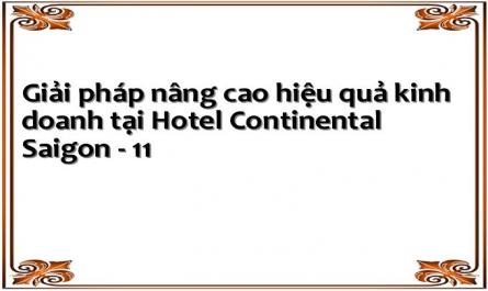 Giải pháp nâng cao hiệu quả kinh doanh tại Hotel Continental Saigon - 11