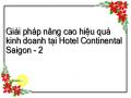 Giải pháp nâng cao hiệu quả kinh doanh tại Hotel Continental Saigon - 2