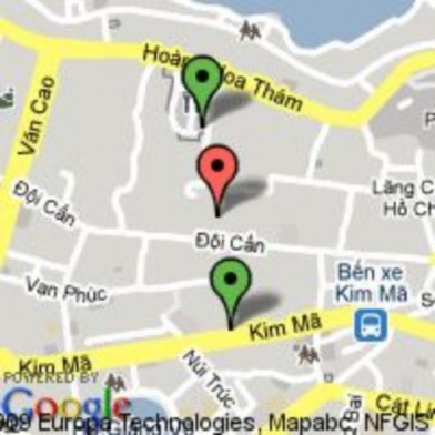 Hình 13 Bản đồ một vùng ở Hà Nội lấy được từ Google Static Map Trên link 2