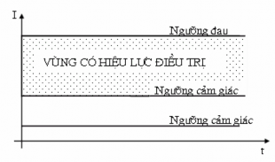 Hình 1 6 Vùng có hiệu lực điều trị Các ngưỡng điện xung liên tục tăng lên 5