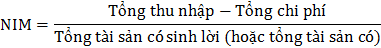 Tỷ lệ thu lãi biên ròng NIM thu ngoài lãi biên ròng NOM phản ánh năng lực 1