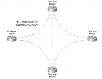 Hình 3 2 Mạng Overlay Customer Routing Peering Phần lớn những đường hầm tunnel 2